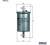 Mahle In-Line Fuel Filter KL 165 KL165 - Precision OE Matching Fit & Quality
