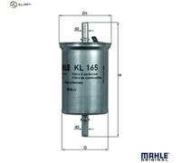 Mahle In-Line Fuel Filter KL 165 KL165 - Precision OE Matching Fit & Quality