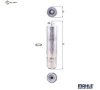 MAHLE KL169/4D Fuel Filter 54.6mm Diameter 250.5mm Height Fits BMW Mini