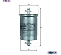 Fuel Filter KL171 Mahle 1112653 1952951 1960568 1960297 1962254 79884669 Quality