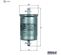 Fuel filter In-Line Filter KL 171 KNECHT for OPEL NISSAN ISUZU FORD INFINITI