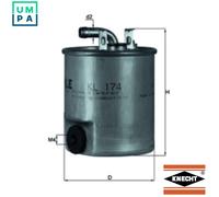 Fuel Filter KL174 Mahle 6110920101 A6110920101 78540973 72546288 Quality New