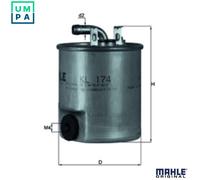 Fuel Filter KL174 Mahle 6110920101 A6110920101 78540973 72546288 Quality New