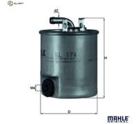 Fuel Filter KL174 Mahle 6110920101 A6110920101 78540973 72546288 Quality New
