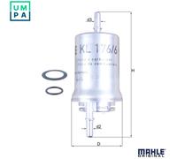 Fuel Filter fits SEAT LEON 1P1 1.6 2005 Mahle 6Q0201051 6Q0201051A 6Q0201511 New