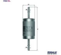 Fuel Filter fits FORD FOCUS Mk1 1.6 98 to 05 Mahle 1075138 2M5Z9155CA 3964918