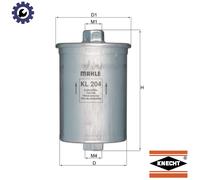 FUEL FILTER KL 204 FOR VW CADDY//Pickup RABBIT/PICKUP ALFA ROMEO DAIMLER