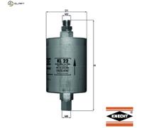 Mahle Fuel Filter KL22 fits Porsche - Genuine Part - OE Matching Fit & Quality