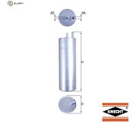Mahle Original Fuel Filter KL 229/5 - In-Line, OE Fit