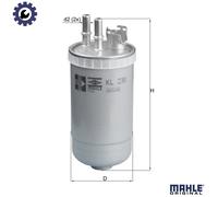 Mahle Original Fuel Filter KL230 – 80 mm Diameter, 200.1 mm Height – Fits Ford Mondeo