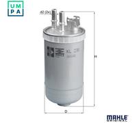 Mahle Original Fuel Filter KL230 – 80 mm Diameter, 200.1 mm Height – Fits Ford Mondeo