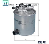 MAHLE KL 404/16 Fuel filter