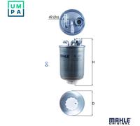 Fuel Filter fits VW POLO 6N2 1.7D 99 to 01 AKU Mahle 1GD127401 6N0127401F New