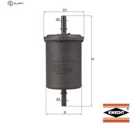 Fuel Filter KL416/1 78449886 by MAHLE ORIGINAL - Single