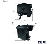 MAHLE KL 431D Fuel filter