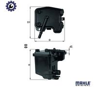 MAHLE KL 431D Fuel filter