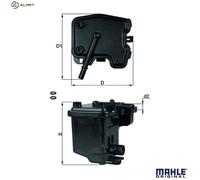MAHLE KL 431D Fuel filter