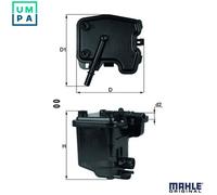 MAHLE KL 431D Fuel filter