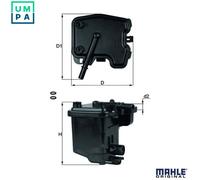MAHLE KL 431D Fuel filter