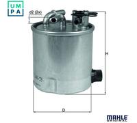 Knecht Fuel Filter KL440/23 (Mahle 16400JX50A) - fits Nissan Qashqai J10 1.5D K9K430 2010-2013
