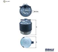Fuel Filter KL440/41 Mahle 16400JD50A 16400JD50D 16400JD52A 16400JD52D