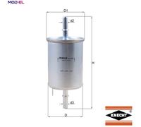 Mahle Original Fuel Filter KL 470 – In-line, Ø54.7–55 mm, H162 mm – Fits Chevrolet Aveo/Kalos