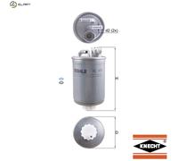 Fuel Filter KL476D Mahle 7M0127401A 1118642 7M0127401B 1120224 7M0127401C