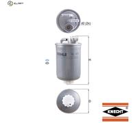 Fuel Filter KL476D Mahle 7M0127401A 1118642 7M0127401B 1120224 7M0127401C