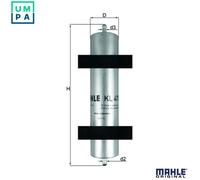 Mahle Original Fuel Filter KL478 – Fits BMW 320D, 54.6mm x 274mm – Genuine OE Fit