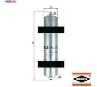 Mahle Original Fuel Filter KL478 – Fits BMW 320D, 54.6mm x 274mm – Genuine OE Fit