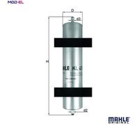FUEL FILTER KL 478 FOR BMW 3/E91/Convertible/E46/Compact N47D20C/A M47D20 2.0L