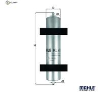Mahle Fuel Filter KL478 fits BMW 320D - Genuine Part - Quality OE Matching Fit