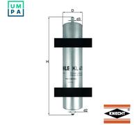 Mahle Fuel Filter KL478 fits BMW 320D - Genuine Part - Quality OE Matching Fit