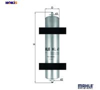 Mahle Fuel Filter KL478 fits BMW 320D - Genuine Part - Quality OE Matching Fit