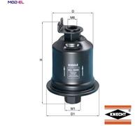Knecht Fuel Filter KL 509 – In-line 50 mm – Fits Mitsubishi Colt Mk V, Lancer Mk VI