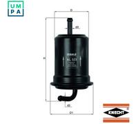 Mahle Original Fuel Filter KL 523 In-Line Filter for SUZUKI GRAND VITARA I