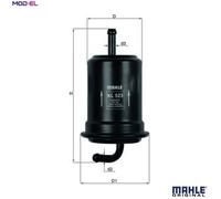 Mahle Original Fuel Filter KL 523 In-Line Filter for SUZUKI GRAND VITARA I