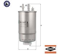 FUEL FILTER KL 567 FOR ALFA ROMEO FIAT BRAVO/II CROMA STILO/Multi/Wagon DOBLO
