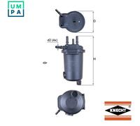 Fuel filter In-Line Filter KL 632D KNECHT for RENAULT SUZUKI NISSAN