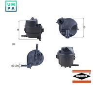 KL779/48 Fuel Filter In Line 106mm Outer Diameter 131mm Height By Mahle Knecht