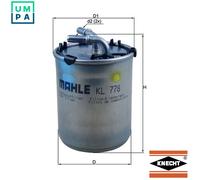 MAHLE / Knecht Fuel Filter KL778 In-Line 6C0127400 6R0127400C Fits Audi Seat Skoda VW