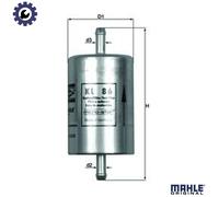 Mahle Knecht Fuel Filter KL86 - In-line - Fits Fiat, Lancia - Genuine Part