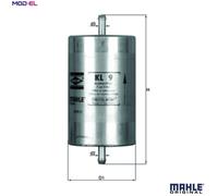 Fuel filter In-Line Filter KL 9 KNECHT for BMW ALFA ROMEO RENAULT CITROËN YUGO