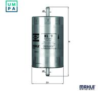 Fuel Filter fits BMW 318 1.8 79 to 93 Mahle 1268231 1270038 13321268231 Quality