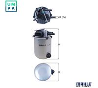 Genuine Mahle In-Line Engine Fuel Filter Insert - KL909