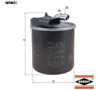 Fuel Filter fits MERCEDES VITO W447 2.2D 2014 on OM651.950 Mahle 6510902052 New