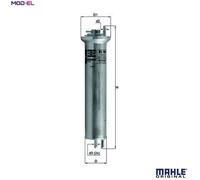 Fuel Filter fits BMW ALPINA B10 E39 4.6 98 to 02 Mahle 13321705398 13321706909