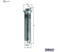 Fuel Filter fits BMW ALPINA B10 E39 4.6 98 to 02 Mahle 13321705398 13321706909