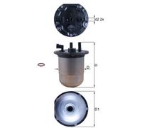 MAHLE ORIGINAL KL 1133D Fuel filter