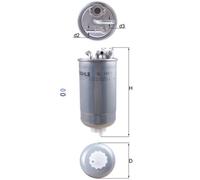 Fuel Filter KL147/1D Mahle 1M0127401 76593016 Genuine Top Quality Guaranteed New